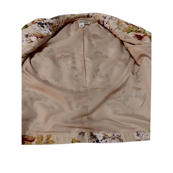 COLDWATER CREEK Embroidered Floral Jacket Blazer XS Romantic‎ Cottagecore Career - Picture 8 of 13